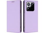 Custodia Per Xiaomi 15T, Flip Cover In Finto Cuoio Antiurto E Magnetica Con Supporto Viola