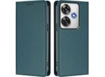 Custodia In Pelle Per Xiaomi Poco F6, Custodia Magnetica In Finto Cuoio Con Supporto Verde