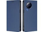 Custodia Per Xiaomi Civi 3, Flip Cover In Finto Cuoio Antiurto Magnetica Con Supporto Blu Scuro
