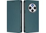 Custodia Per Xiaomi Poco M7 5G/C75 4G/Redmi 14C/14R/A4/A3 Pro, Custodia In Finto Cuoio Flip Cover Antiurto Magnetica Con Supporto Verde