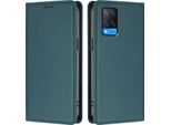 Custodia Per Telefono Cellulare Per Oppo A54 4G/A54S/A55 5G/A16/A16S/A55S 5G/A53S 5G/A56 5G, Custodia Magnetica Antiurto Flip Cover In Finto Cuoio Con Supporto Verde