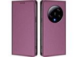 Custodia Per Xiaomi 13 Ultra, Flip Cover In Finto Cuoio Antiurto E Magnetica Con Supporto Viola