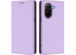 Custodia In Pelle Per Xiaomi Redmi A5 4G, Custodia Flip Magnetica In Finto Cuoio Con Supporto Viola Chiaro