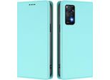 Custodia Per Xiaomi Redmi Note 11 Pro 5G/4G/Note 12 Pro 4G, Flip Cover In Finto Cuoio Antiurto Magnetica Con Supporto Turchese