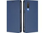 Custodia Per Xiaomi Mi CC9 / Mi 9 Lite, Custodia Magnetica Antiurto In Finto Cuoio Flip Cover Con Supporto Blu Scuro