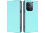 Custodia Per Xiaomi Redmi 15C 5G/4G, Custodia Magnetica Antiurto In Finto Cuoio Flip Cover Con Supporto Turchese