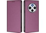Custodia In Pelle Per Xiaomi Poco M7 5G/C75 4G/Redmi 14C/14R/A4/A3 Pro, Custodia Flip Magnetica In Finto Cuoio Con Supporto Purple