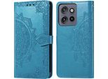 Motorola Edge 60 Neo Sleeve - Pelle Finta - Flip Cover Imoshion - Colore Turchese