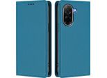 Custodia In Pelle Per Xiaomi Redmi A5 4G, Custodia Flip Magnetica In Finto Cuoio Con Supporto Lake Blu