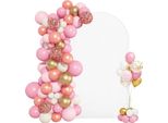Arco Nuziale Vevor, 2,2 X 1,2 M, Arco Di Sfondo, 1 Pz. Arco In Metallo Color Oro, Arco Nuziale, Arco Di Palloncini Con Copertura Per Matrimoni, Feste Di Compleanno, Vacanze E Decorazioni Per Cerimonie