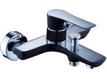 Miscelatore Da Bagno Di Design Per Montaggio A Parete Senza Set Doccia Nero