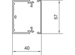 Canalina Per Cavi Tehalit Kst 40X57X2000Mm Ver-Ws