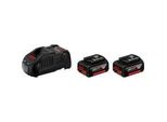 Pro Starter-Set 18V (2X Gba 18V 5.0Ah + Gal 1880 Cv Professional), LadegeräT Schwarz, 2X Akku + LadegeräT, Ampshare Alliance