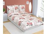 Biancheria Da Letto In Cotone - Rosso, Beige - 140X200, 70X90