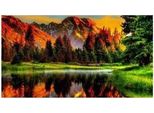 80X40 Cm Pittura A Diamante Fai Da Te Pittura A Diamante Paesaggio Montano