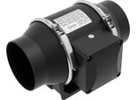 Ventilatore Tubolare Per Aria Di Scarico - ZA-100-1 Ventilatore In Linea - 35 W - 2600 Giri/Min - 150 Pa - 220 V 50 Hz - IPX2 - Nero