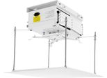 Sollevatore Per Proiettore - Supporto A Soffitto - Sollevamento Elettrico - Telecomando - Capacità Di Carico 10 Kg - Corsa Di Sollevamento 25,4 Cm - Motore 24 W - Bianco