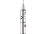 Pompa Per Pozzi Profondi - Pompa Sommersa 12V 180W - Portata 1,2 M³/H, Prevalenza 30 M - Motore In Rame 3000 Giri/Min - IP68 - Acciaio Inox - Argento