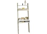 Libreria Con Scrivania - FRG111-WN - 65 X 176 X 40 Cm - Scaffale Per Il Soggiorno - Automontata - Multicolore