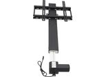 Supporto Tv Con Staffa - Supporto Da Pavimento - Regolabile In Altezza Da 98 A 168 Cm - Capacità Di Carico 50 Kg - Lega Di Alluminio - Per Soggiorno