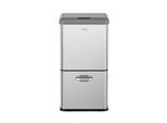 Eko - Cestino Vintage Sensor 32+18 Litri - Acciaio Inox Opaco - Acciaio