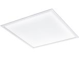 Eglo Rasterleuchte "Salobrena 1 Einbaulampe, Aufbaulampe, Aluminium Und Kunststoff, Lampe", Weiß, 1, H: 1,1Cm, 1 Stk., Leuchten, Deckenlampe 59,5Cm, Wohnzimmerlampe, Led Deckenleuchte, BüRolampe Weiß