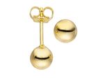 Paar Ohrstecker Jobo "Ohrringe Kugel Kugelohrringe 6 Mm", Goldfarben, Ohrringe, Damen, 6Mm, Silber 925 (Sterlingsilber), 925 Silber Vergoldet