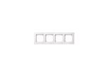 Merten 486419 Cornice M-PLAN, A 4 Ingressi, Bianco Polare