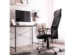 Casaria Sedia Da Ufficio Poltrona Girevole Max.110Kg Ergonomica Oscillante Seduta Studio Regolabile