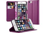 Cadorabo Custodia Per Apple Iphone 6 / 6S Custodia Protettiva In Viola Custodia Per Cellulare Custodia Cover Chiusura Magnetica