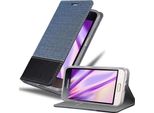 Cadorabo Custodia Per Samsung Galaxy J1 2016 Custodia Protettiva In Blu Custodia Per Cellulare Custodia A Libro Cover