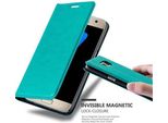 Cadorabo Custodia Per Samsung Galaxy S7 Custodia Protettiva In Turchese Custodia Per Cellulare Cover Chiusura Magnetica