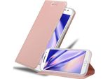 Cadorabo Custodia Per Cellulare Per Motorola Moto G4 / G4 Plus Custodia Protettiva In Rosa Cover Etui Book Case Booklet