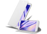 Cadorabo Custodia Per Cellulare Per Huawei Mate 9 Custodia Protettiva In Argento Cover Etui Book Case Booklet