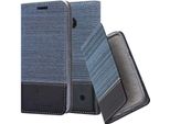 Cadorabo Custodia Per Nokia Lumia 550 Custodia Protettiva In Blu Custodia Per Cellulare Custodia A Libro Cover