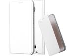 Cadorabo Custodia Per Cellulare Per Motorola Moto Z Custodia Protettiva In Argento Cover Etui Book Case Booklet