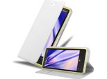 Cadorabo Custodia Per Cellulare Per Nokia Lumia 920 Custodia Protettiva In Argento Cover Etui Book Case Booklet