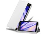 Cadorabo Custodia Per Cellulare Per Sony Xperia C4 Custodia Protettiva In Argento Cover Etui Book Case Booklet
