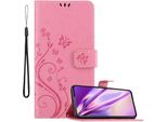 Cadorabo Cover Per Samsung Galaxy A60 / M40 Cover Protettiva In Rosa Cover Protettiva Cover Per Cellulare Cover Fiori Custodia Fiore