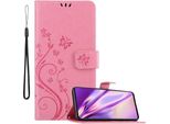 Cadorabo Cover Per Samsung Galaxy A71 4G Cover Protettiva In Rosa Cover Protettiva Cover Telefono Cellulare Cover Fiori Custodia Fiore