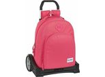 Safta 305 Evolution 20.1L Zaino Con Rotelle Rosa Rosa Taglia Unica