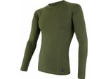 Maglietta Sensor Merino Df Uomo Lunga Verde Safari Taglia M 17200031-01