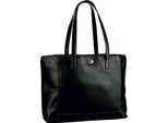 Leonhard Heyden Pelle Cartella Laptop Bag Nizza Business Shopper Black Nero