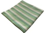 Asciugamano Da Lavoro In Cotone Waffle Green Strip, 210G/M2, 50X100Cm