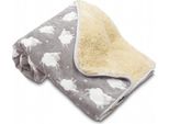 Coperta Per Neonati Pecora Con Pecore Grigio Chiaro 100X150 Cm