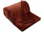 Coperta Mf Uni Sleep Well Marrone Scuro 150X200 Cm