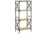 Syfax™ Libreria 4 Ripiani Rovere Sonoma 59X35X132 Cm Legno Multistrato