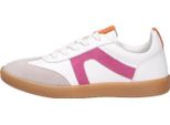 Ricosta London 7500100810 Ragazze, Scarpe Da Ginnastica, Scarpe Stringate, Pelle, Bianco/Rosa - Scarpe Per Bambini E Bambine Taglia 25 - 42, Bianco, Pelle (Nappa/Velour)