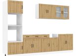 Syfax™ Set Mobili Da Cucina 7 Pz Kalmar Rovere Artigianale Truciolato