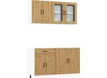Syfax™ Set Mobili Da Cucina 4 Pz Kalmar Rovere Artigianale Truciolato